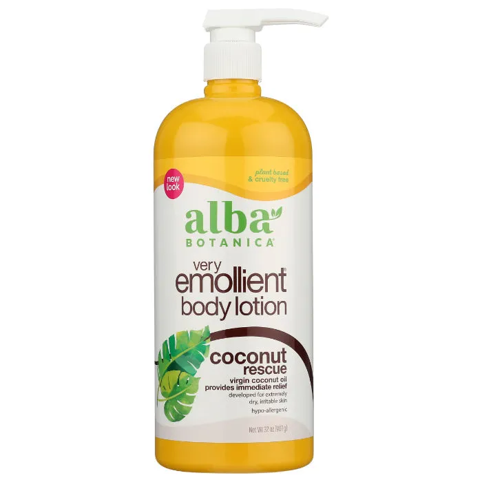 Alba Botanica - Body Lotion Coconut Rescue, 32 Oz (Pack of 1)