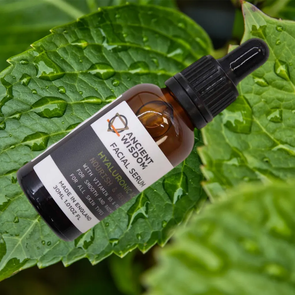 Ancient Wisdom - Natural Facial Serum -Made in England - Vegan - Highly Moisturising