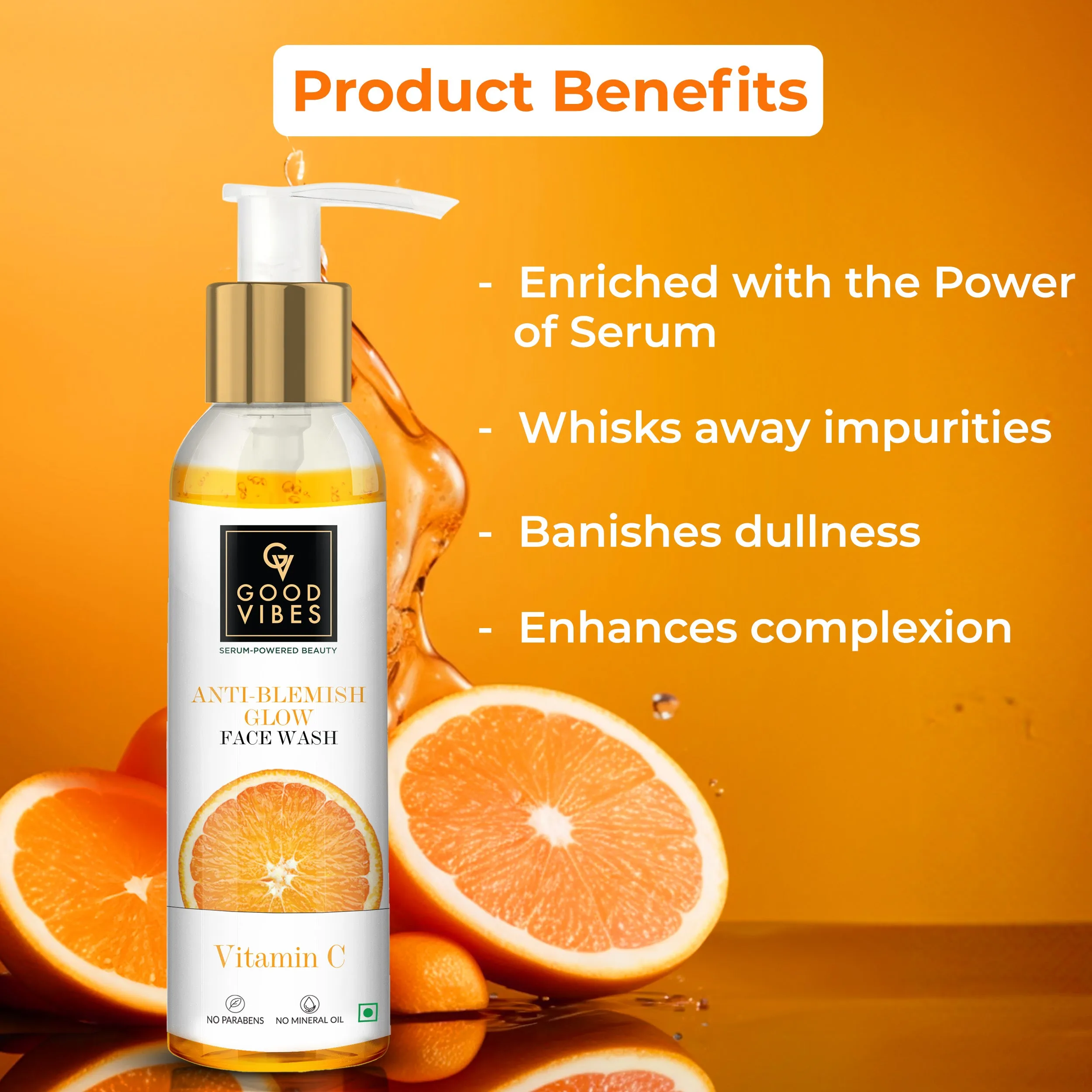 Anti Blemish Glow face Wash Vitamin C - Serum Powered