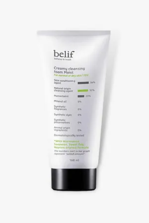 belif - Creamy Cleansing Foam Moist - 160ml