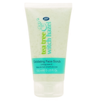 Boots Tea Tree & Witch Hazel Exfoliating Face Scrub 150ml