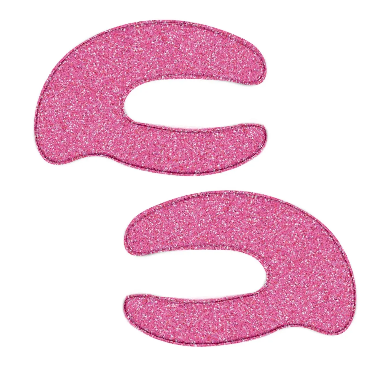 C-Shaped Glitter Eye Pads