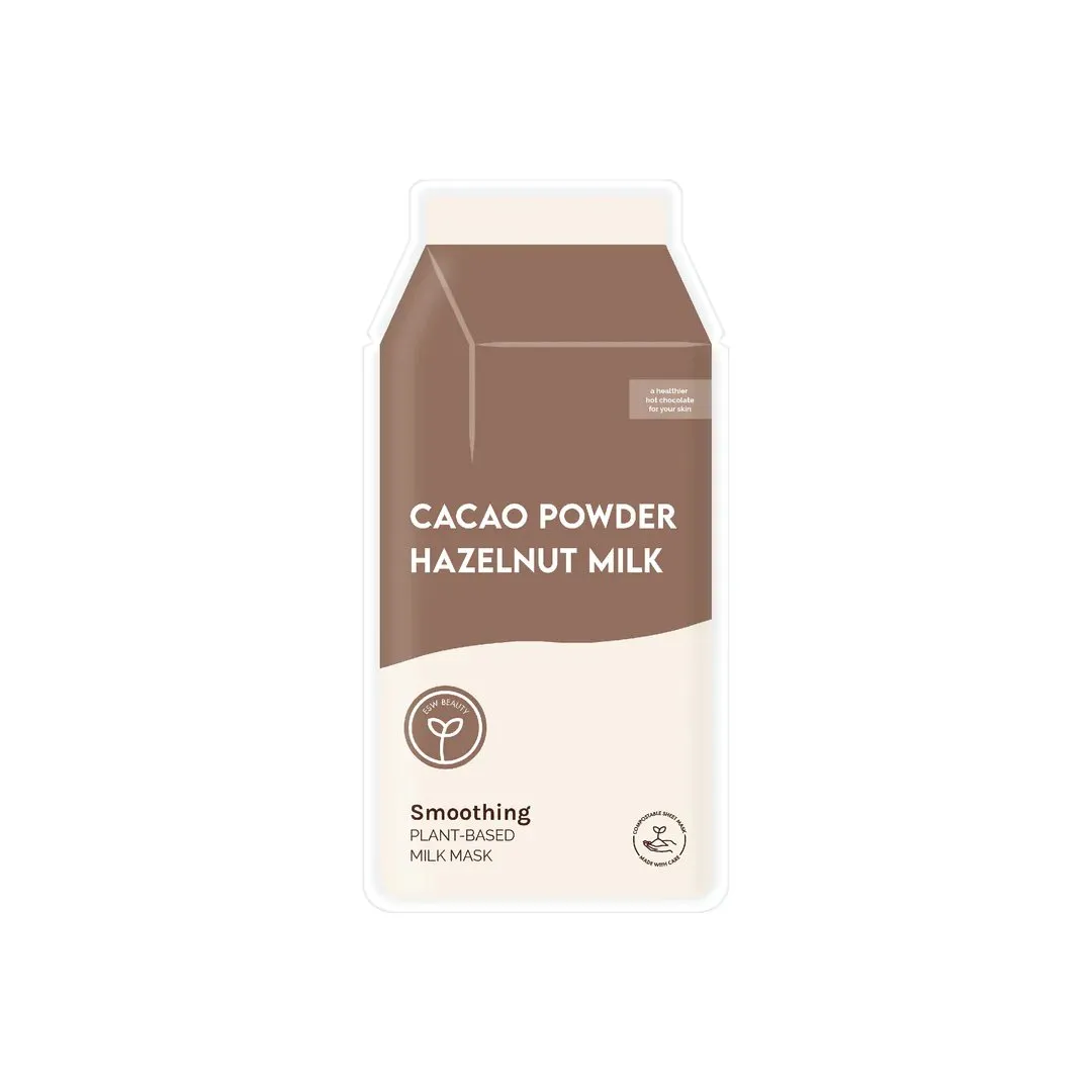 Cacao Powder Smoothing Plant-Based Milk Mask