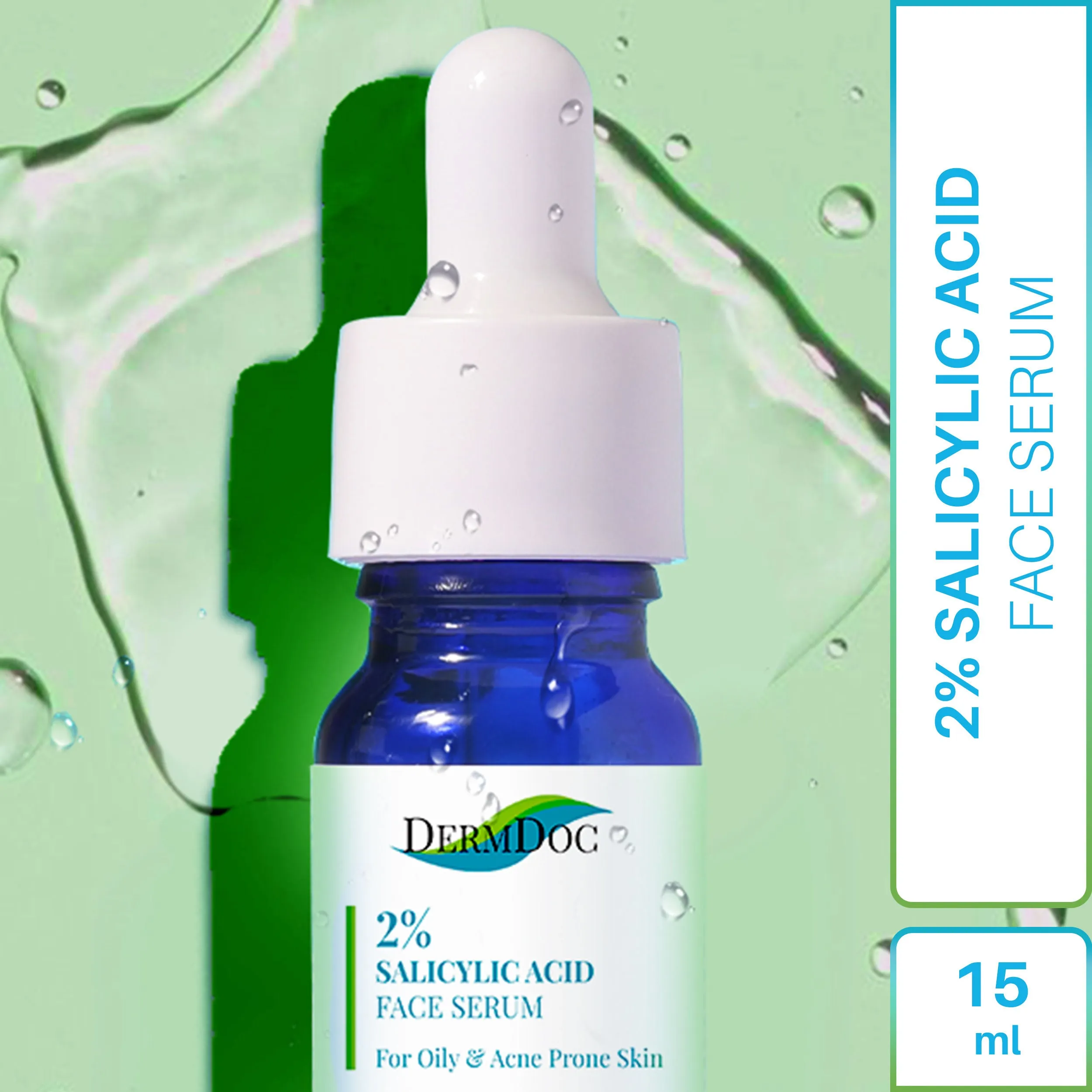 DermDoc 2% Salicylic Acid Face Serum (15 ml)| salicylic acid serum , blackheads remover , serum for oily skin , acne treatment , anti acne serum , acne scar removal , anti acne , salycylic acid serum