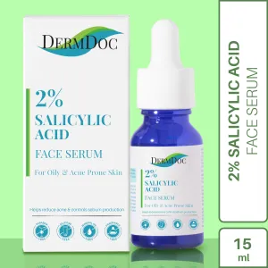 DermDoc 2% Salicylic Acid Face Serum (15 ml)| salicylic acid serum , blackheads remover , serum for oily skin , acne treatment , anti acne serum , acne scar removal , anti acne , salycylic acid serum