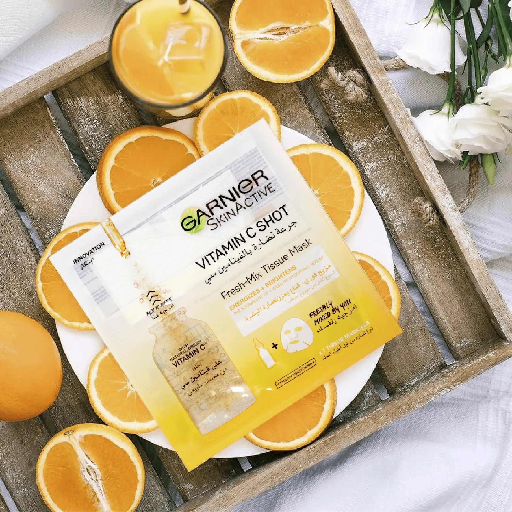 Fresh-Mix Hydrating, Energizing & Brightening Tissue Mask with Vitamin C