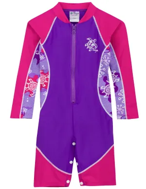 High Tide One Piece Sunsuit - Purple Wave