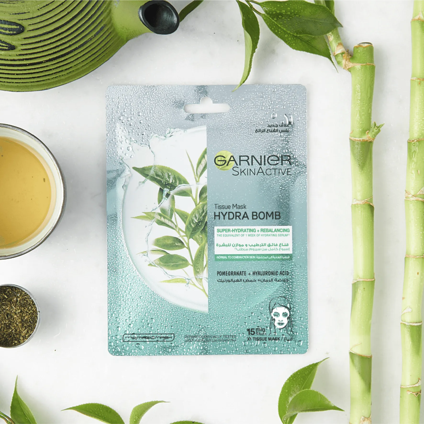 Hydra Bomb Green Tea Super-Hydrating & Rebalancing Tissue Mask