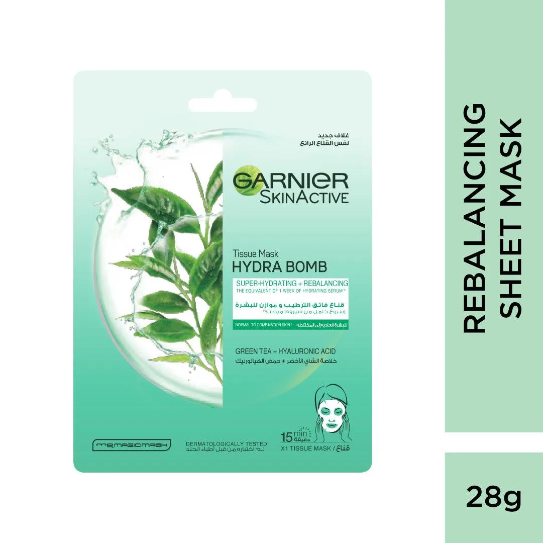 Hydra Bomb Green Tea Super-Hydrating & Rebalancing Tissue Mask