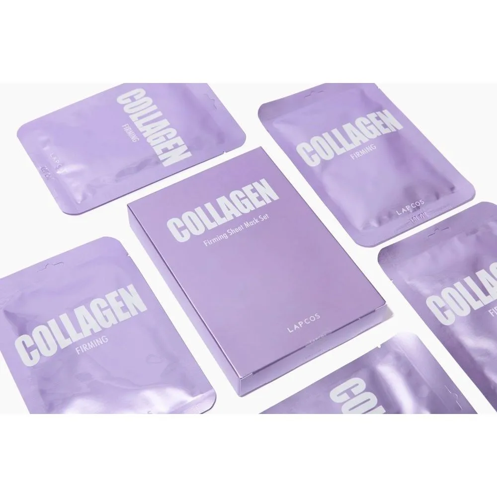 Lapcos Daily Collagen Firming Facial Skin Mask - 5 Pack