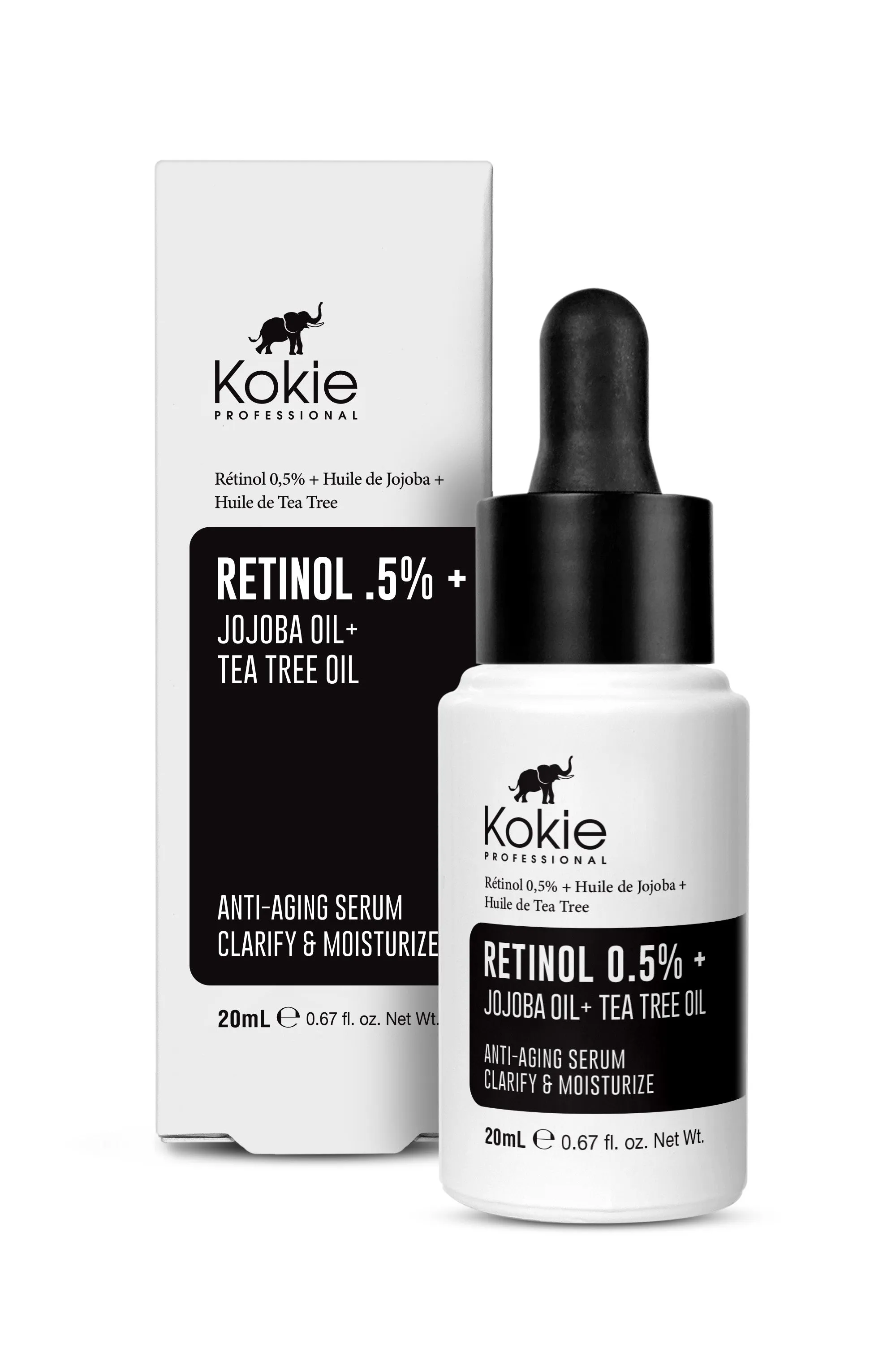 RETINOL 0.5%   JOJOBA OIL   TEA TREE OIL SERUM