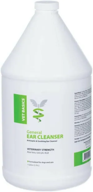 Vet Basics General Ear Cleanser for dogs & cats, Gallon